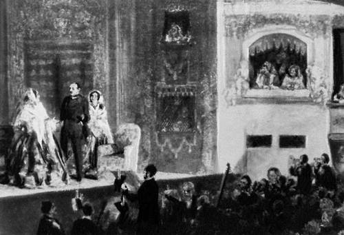 «Театр ”Жимназ”». 1856. Национальная галерея. Берлин.