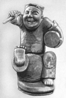 Статуэтка, изображающая музыканта-барабанщика. 3 в. до н. э. — 3 в. н. э.