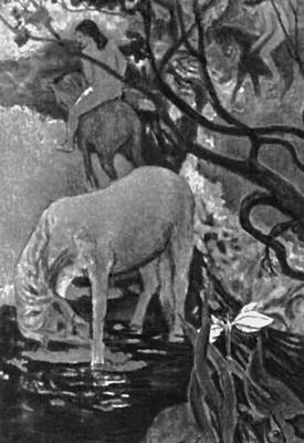 Франция. Изобразительное искусство 18—20 вв. П. Гоген. «Белая лошадь». 1897. Лувр. Париж.