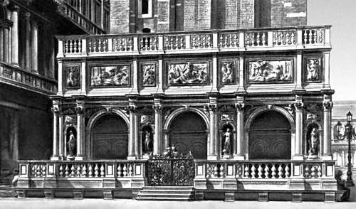 Я. Сансовино. Лоджетта на площади Сан-Марко в Венеции. Строилась с 1537.