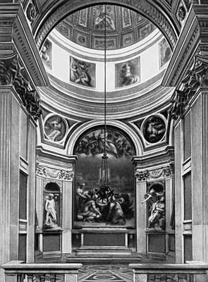 Рафаэль. Капелла Киджи церкви Санта-Мария дель Пополо в Риме. 1512—1520. Интерьер.
