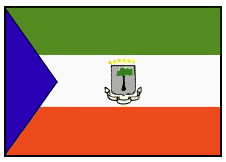 Флаг государственный. Экваториальная Гвинея.