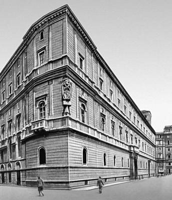 Палаццо Канчеллерия в Риме. 1485—1511. Архитекторы А. Бреньо и Браманте.