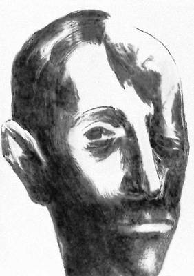 А. Ибаррола. Портрет Хулиана Гримау. Рисунок. 1964.