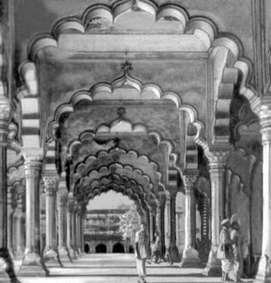 Зал Дивани-Кхас в Агре. 1637.
