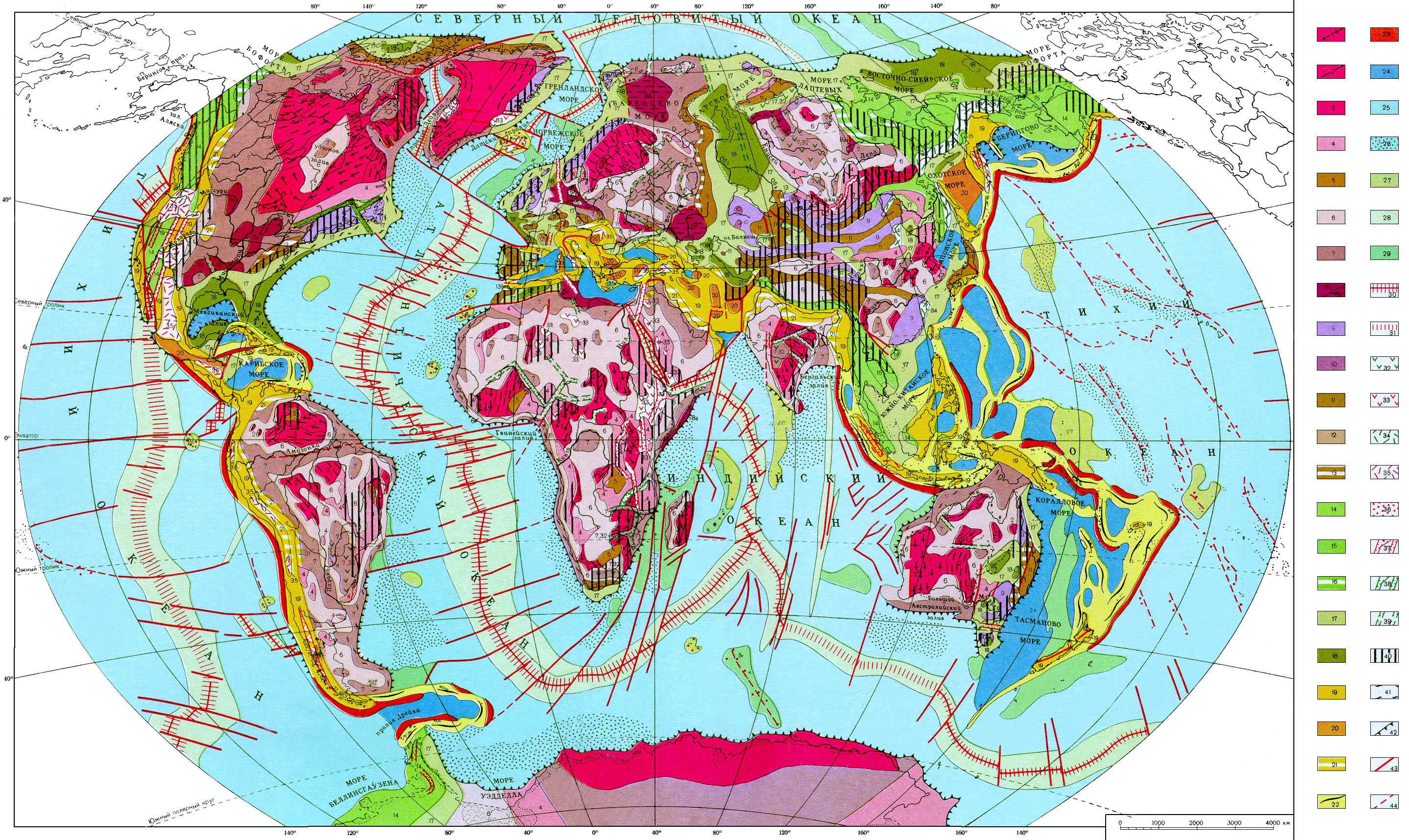 Складчатые пояса евразии. Карта тектонических плит и разломов Евразии.