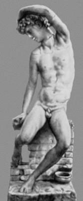 Б. Челлини. «Нарцисс». Мрамор. 1540-е гг. Национальный музей. Флоренция.