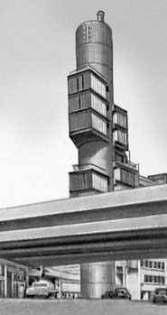 Токио. Здание фирмы «Мицубиси». 1965. Архитектор К. Тангэ.
