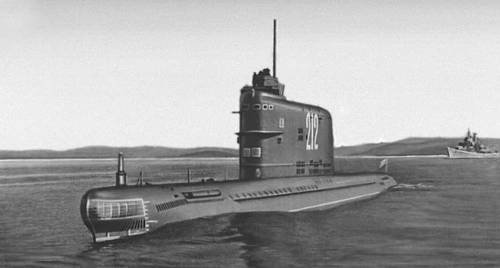 Советский ВМФ. Ракетная подводная лодка.