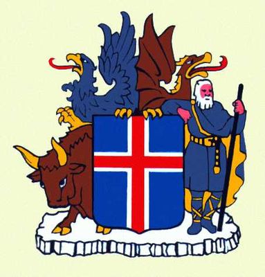 Государственный герб Исландии.
