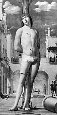 Антонелло да Мессина. «Св. Себастьян». 1476. Картинная галерея. Дрезден.