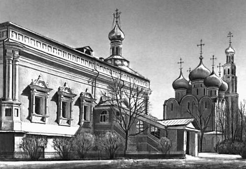 Трапезная Новодевичьего монастыря в Москве. 1685—87.