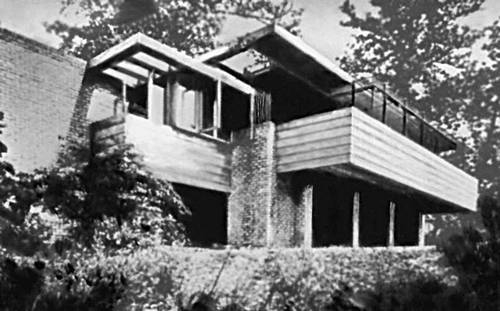 Ф. Л. Райт. Дом Л. Льюиса в Либертивилле (шт. Иллинойс). 1940.