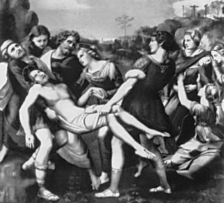 Рафаэль. «Положение во гроб». 1507. Галерея Боргезе. Рим.