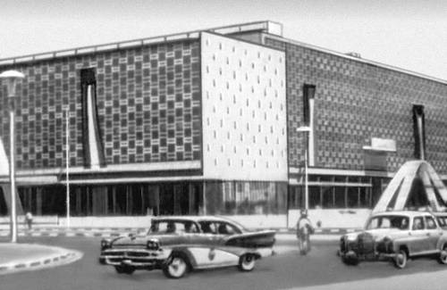 Эль-Кувейт. Здание муниципалитета и Национального собрания Кувейта. 1962. Ливанский архитектор Салам Абдель Баки.