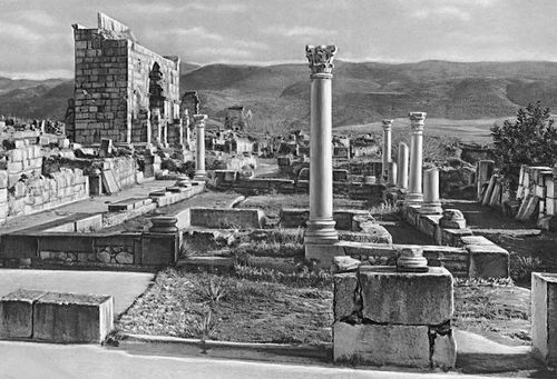 Руины римского города Волюбилиса (существовал до 7 в. н. э.). Марокко.