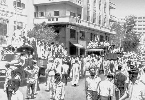 Демонстрация протеста против израильской агрессии. Каир. Июнь 1967.