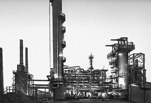 Вид нефтеперерабатывающего завода в Корпус-Кристи, штат Техас.