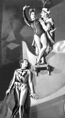 Сцена из балета «Пан Твардовский» Л. Ружицкого. Балетм. С. Мищик. Варшава. 1957.