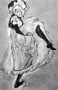 Тулуз-Лотрек А. «Танцующая Джейн Авриль». 1893. Собрание Ниаркос. Париж.