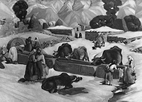 С. А. Аракелян. «У родника». 1928. Картинная галерея Армении. Ереван.