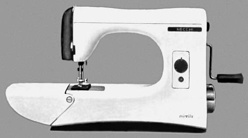 Зарубежное художественное конструирование. Швейная машинка «Мирелла» фирмы «Некки» (Италия). 1956.
