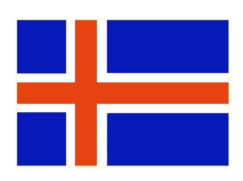 Флаг государственный. Исландия.