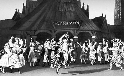 Сцена из балета «Пан Твардовский» Л. Ружицкого. «Театр Вельки». Варшава. 1957.