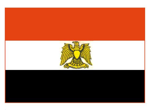 Флаг государственный. Египет.