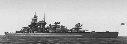 Корабли иностранных флотов периода 2-й мировой войны 1939— 45. Линейный корабль (фаш. Германия).