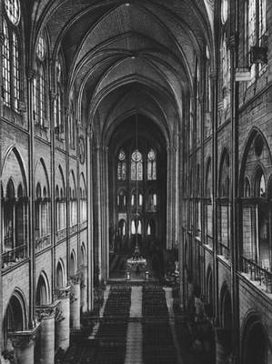 Собор Парижской богоматери. 1163—1257. Интерьер.