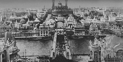 Выставка в Париже. 1900. Общий вид с Эйфелевой башни.