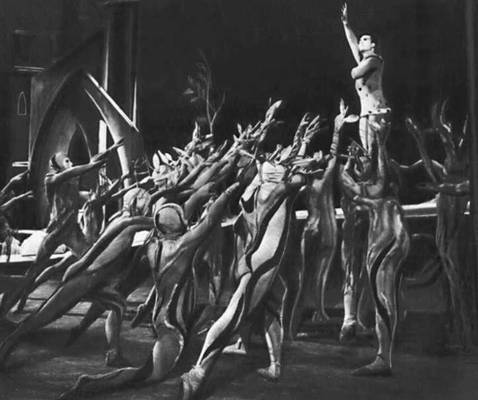 Сцена из балета «Деревянный принц» Б. Бартока. Венгерский оперный театр.