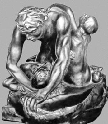 О. Роден. «Уголино». 1882. Бронза. Музей О. Родена, Париж.