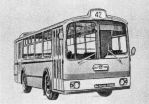 Городской автобус средней вместимости ЛАЗ-698.