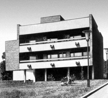 Будапешт. Жилой дом на ул. Семлехедь. 1960-е гг. Архитектор А. Киш.