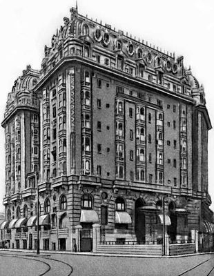 Отель «Пласа» в Буэнос-Айресе. 1910.