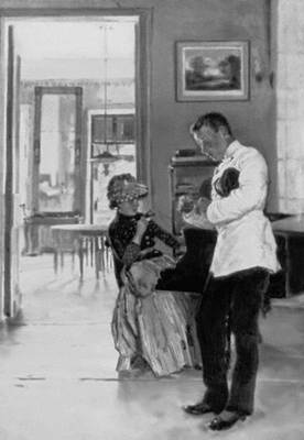 «Объяснение». 1889—91. Третьяковская галерея. Москва.