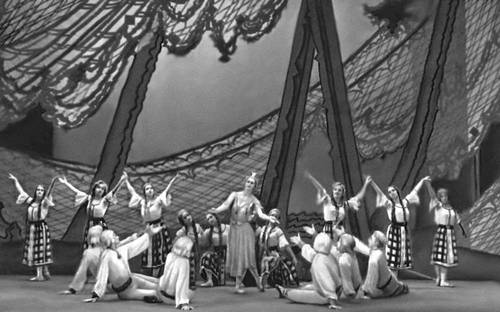 Сцена из балета «Эгле — королева ужей» Э. Бальсиса. 1960. Литовский театр оперы и балета.