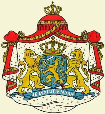Государственный герб Нидерландов.