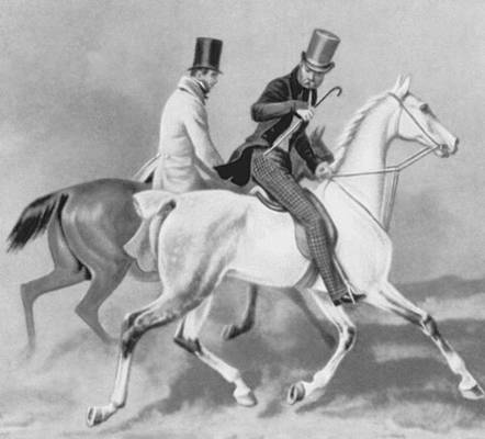 Ф. Крюгер. «Принц Вильгельм и Крюгер на лошадях». 1836. Новая национальная галерея. Берлин-Далем.