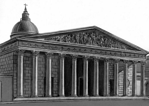 Б. Ривадавия. Портик собора в Буэнос-Айресе. 1804.