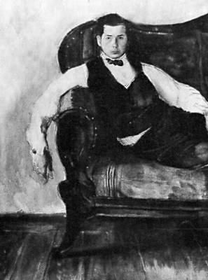 К. А. Сомов. Автопортрет. 1909. Третьяковская галерея. Москва.