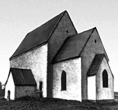 Архитектура 13 — начала 20 вв. Церковь на острове Муху. Около 1300.