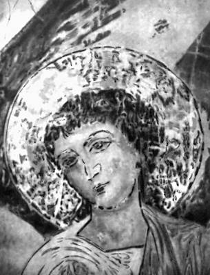 «Ангел». Фрагмент фрески «Жёны-мироносицы». Около 1207.