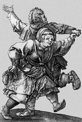 Дюрер А. «Пляшущие крестьяне». 1514. Резцовая гравюра на меди.