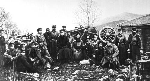 Русско-турецкая война 1877—78. Артиллерийская батарея на Шипке. Болгария.