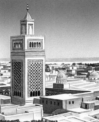 Город Тунис. Мечеть Зейтуна. 8—9 вв.