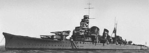 Корабли иностранных флотов периода 2-й мировой войны 1939—45. Крейсер 1-го класса (Япония).
