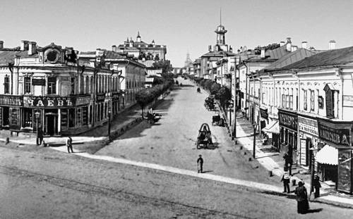 Новая Басманная улица (вид от Разгуляя). 1888.